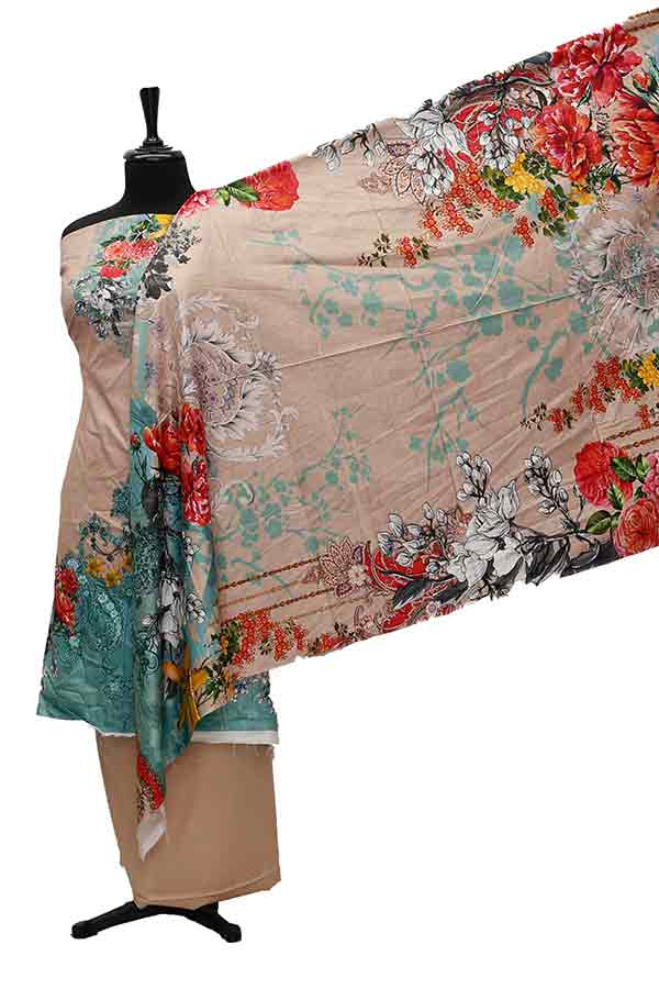 Noor Afroz D/Excl Linen'21 D#220 (Peach)
