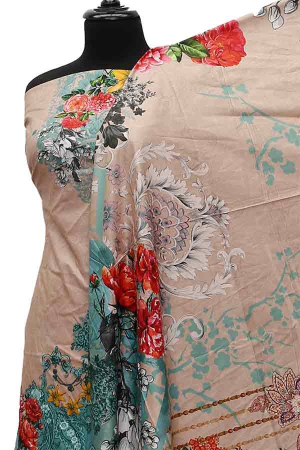 Noor Afroz D/Excl Linen'21 D#220 (Peach)