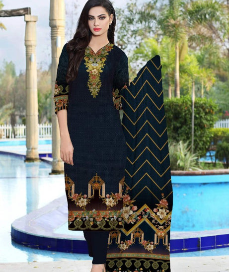 Noor Afroz Digital Dhanak'21 D#250 (N-Blue)