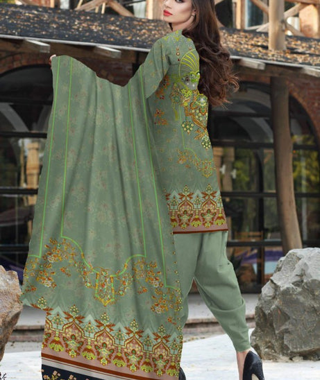 Noor Afroz Digital Dhanak'21 D#252 (Green)