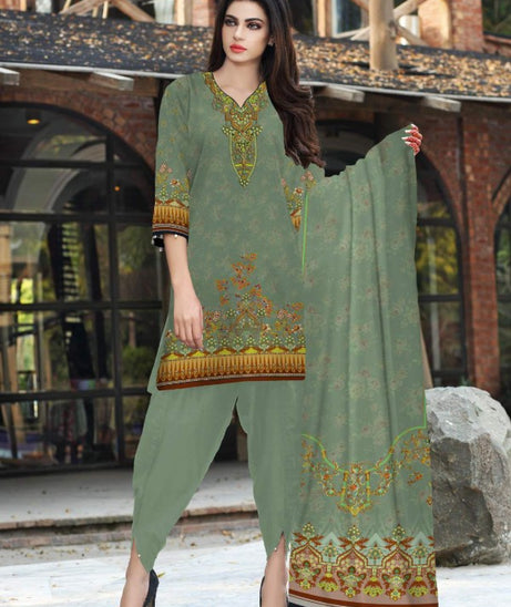 Noor Afroz Digital Dhanak'21 D#252 (Green)
