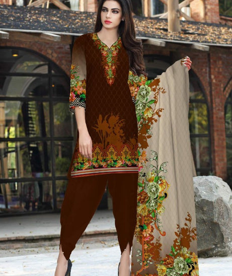 Noor Afroz Digital Dhanak'21 D#253 (Ch-Brown)