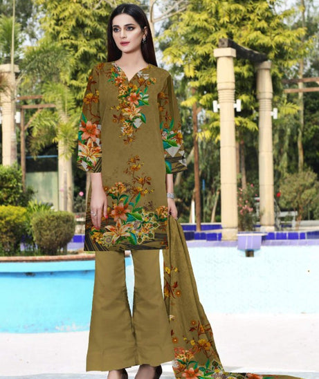 Noor Afroz Digital Dhanak'21 D#255 (Mustard)