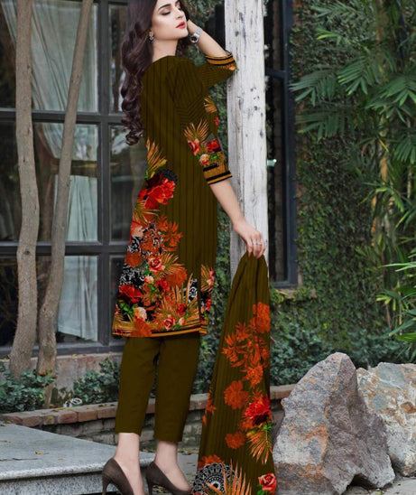 Noor Afroz Digital Dhanak'21 D#256 (Ch-Brown)