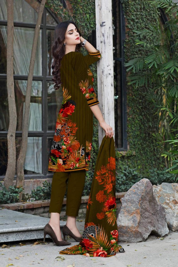 Noor Afroz Digital Dhanak'21 D#256 (Ch-Brown)