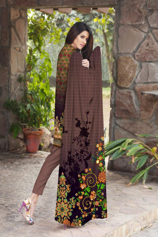 Noor Afroz Digital Dhanak'21 D#258 (Chocolate)