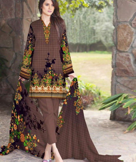 Noor Afroz Digital Dhanak'21 D#258 (Chocolate)