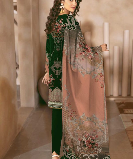 Noor Afroz Digital Lawn`22 D#202 D Green