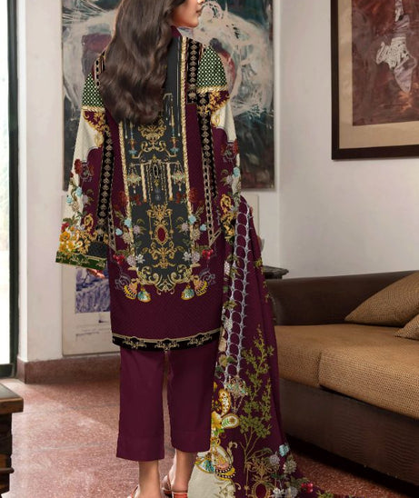 Noor Afroz Digital Lawn`22 D#206 D Plum