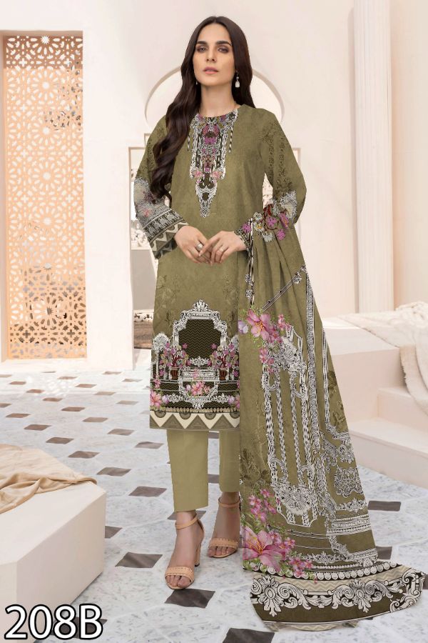 Noor Afroz Digital Lawn`22 D#208 Golden – Tradition Stores