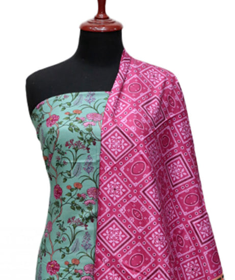 Noor Afroz Digital Linen'24 D#6786 (APPLE GREEN)