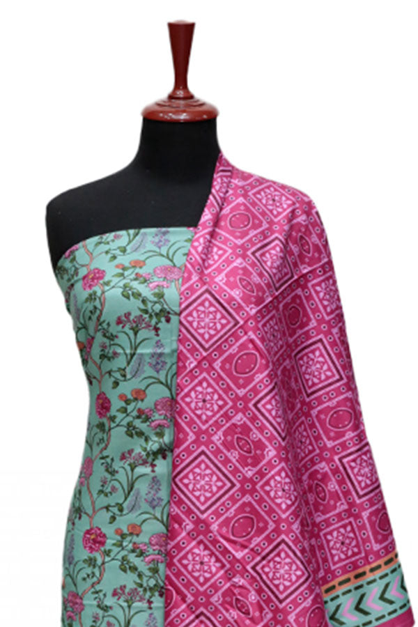 Noor Afroz Digital Linen'24 D#6786 (APPLE GREEN)