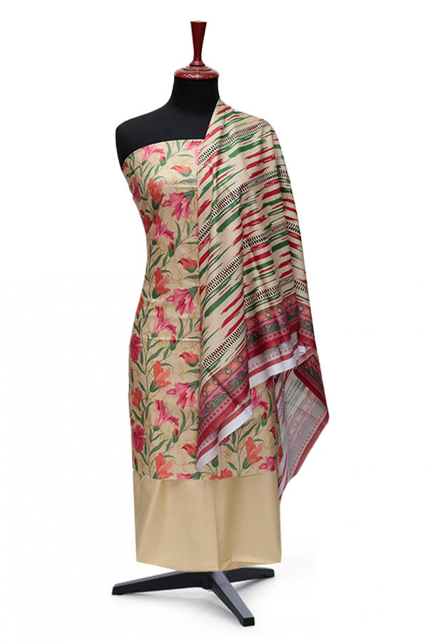 Noor Afroz Digital Linen'24 D#6787 (CAMEL)