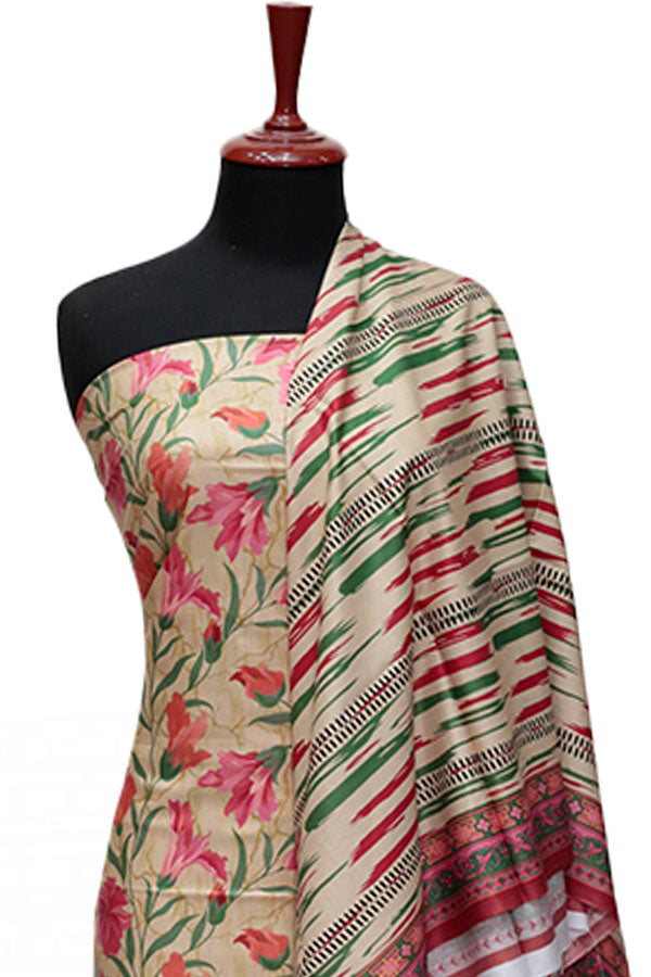 Noor Afroz Digital Linen'24 D#6787 (CAMEL)