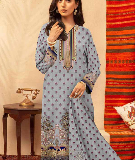 Noor Afroz Royal D/Khaddar'21 D#243 Grey