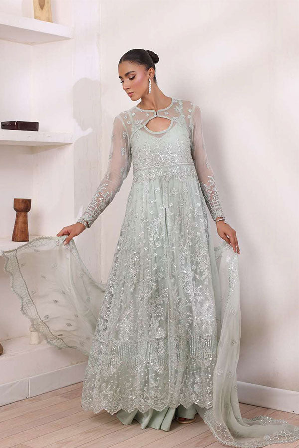 Noor By Saadia Asad Chiffon De Luxe'24 D#8 SAGE