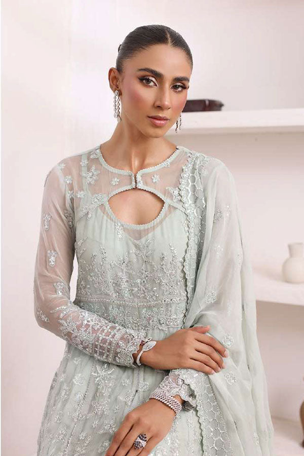 Noor By Saadia Asad Chiffon De Luxe'24 D#8 SAGE