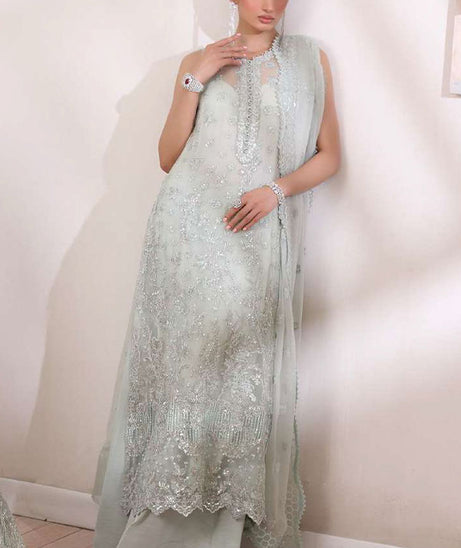 Noor By Saadia Asad Chiffon De Luxe'24 D#8 SAGE