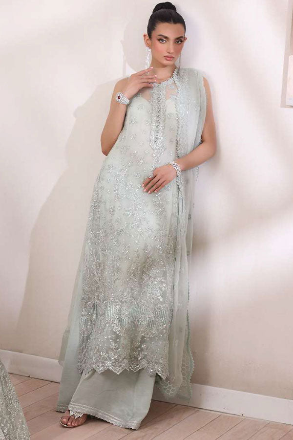 Noor By Saadia Asad Chiffon De Luxe'24 D#8 SAGE