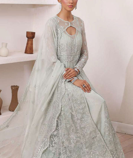 Noor By Saadia Asad Chiffon De Luxe'24 D#8 SAGE