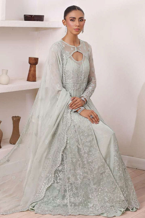 Noor By Saadia Asad Chiffon De Luxe'24 D#8 SAGE