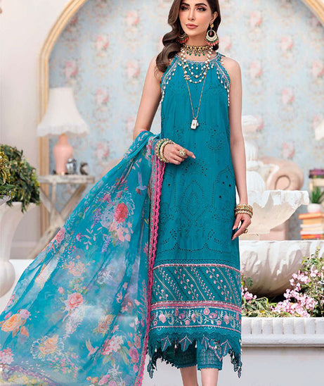 Noor By Saadia Asad Chikankari Lawn`22 D#10-A