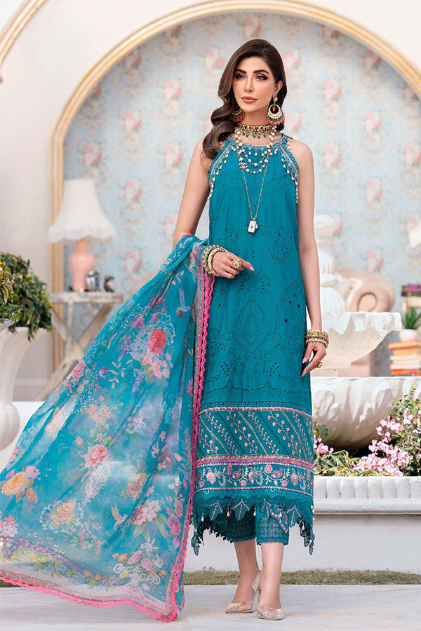 Noor By Saadia Asad Chikankari Lawn`22 D#10-A