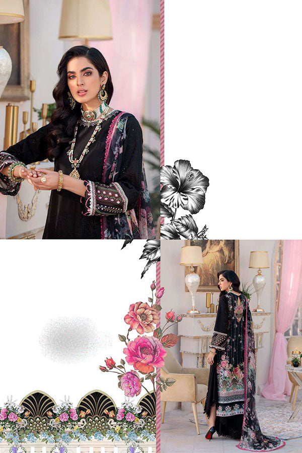 Noor By Saadia Asad Chikankari Lawn`22 D#10-B