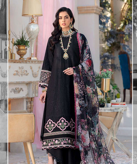 Noor By Saadia Asad Chikankari Lawn`22 D#10-B