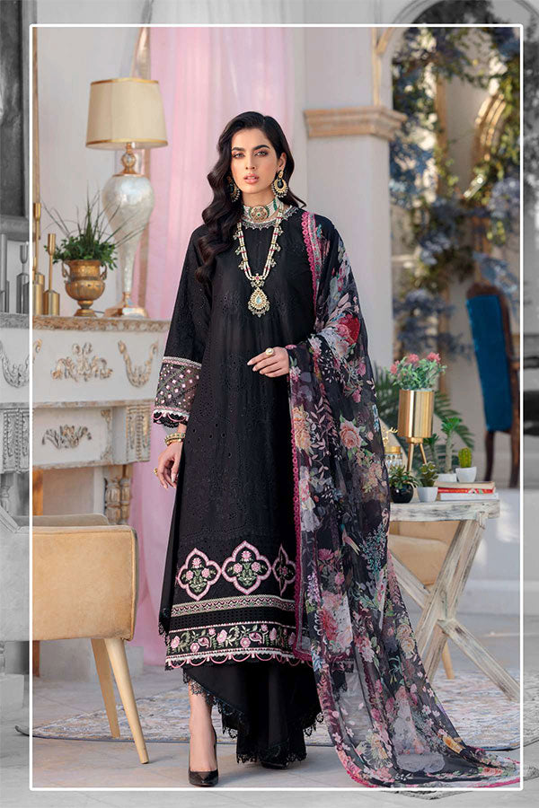 Noor By Saadia Asad Chikankari Lawn`22 D#10-B