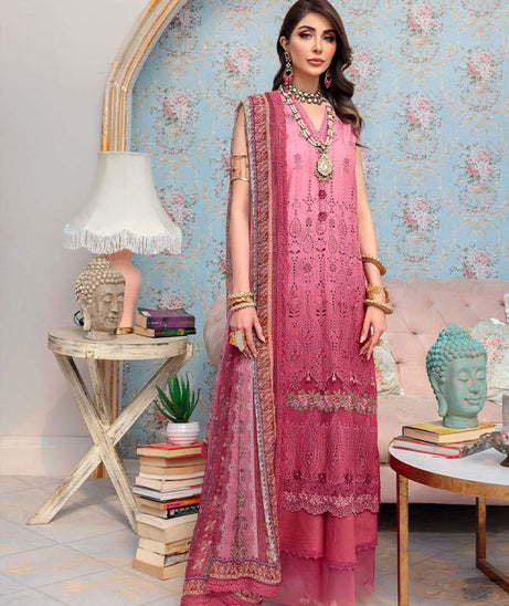 Noor By Saadia Asad Chikankari Lawn`22 D#11-B