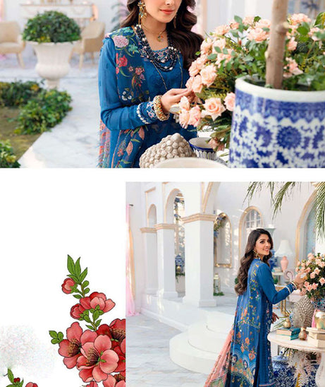 Noor By Saadia Asad Chikankari Lawn`22 D#12-A