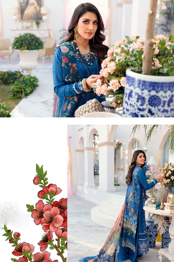 Noor By Saadia Asad Chikankari Lawn`22 D#12-A