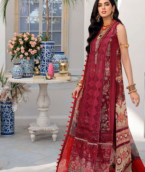 Noor By Saadia Asad Chikankari Lawn`22 D#12-B