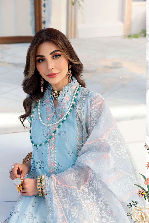 Noor By Saadia Asad Chikankari Lawn`22 D#1-B