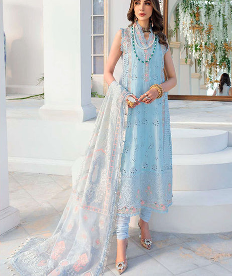 Noor By Saadia Asad Chikankari Lawn`22 D#1-B