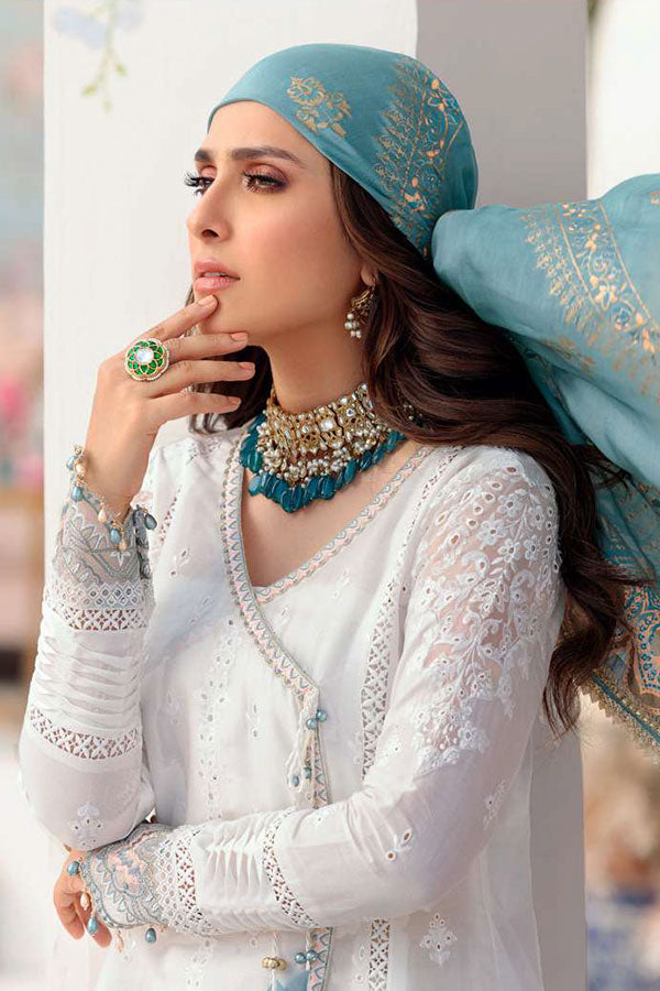 Noor By Saadia Asad Chikankari Lawn`22 D#4-A