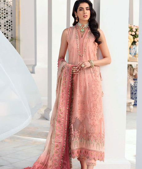 Noor By Saadia Asad Chikankari Lawn`22 D#4-B