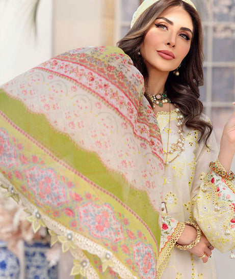 Noor By Saadia Asad Chikankari Lawn`22 D#6-B