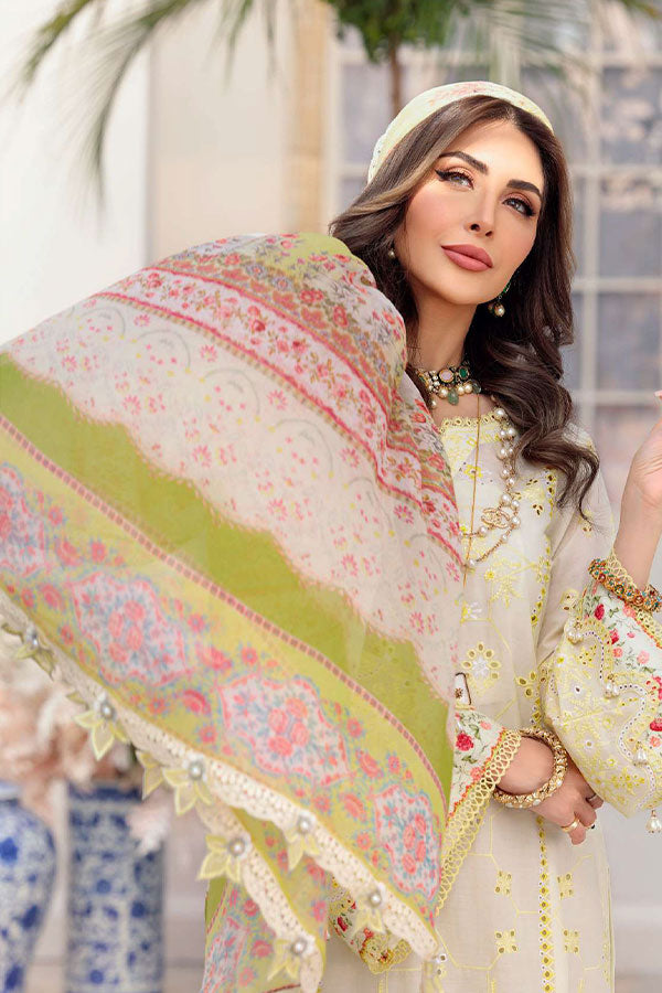 Noor By Saadia Asad Chikankari Lawn`22 D#6-B
