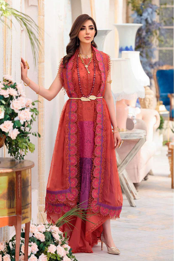 Noor By Saadia Asad Chikankari Lawn`22 D#7-A