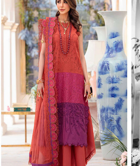 Noor By Saadia Asad Chikankari Lawn`22 D#7-A