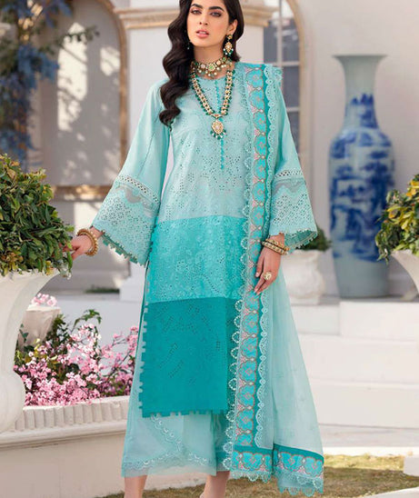 Noor By Saadia Asad Chikankari Lawn`22 D#7-B