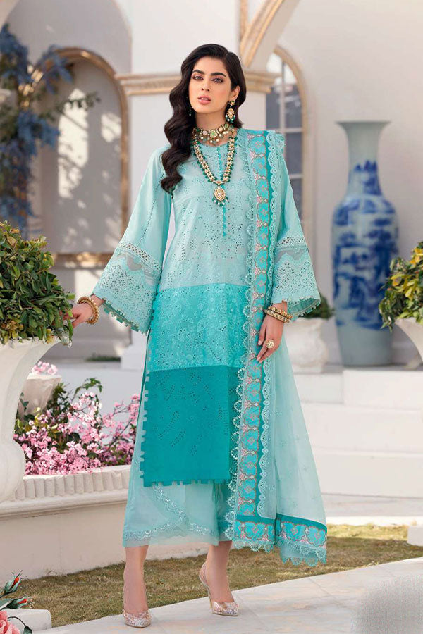 Noor By Saadia Asad Chikankari Lawn`22 D#7-B