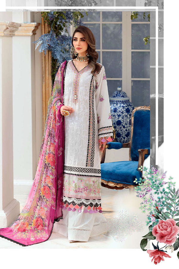 Noor By Saadia Asad Chikankari Lawn`22 D#8-A