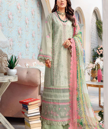 Noor By Saadia Asad Chikankari Lawn`22 D#8-B