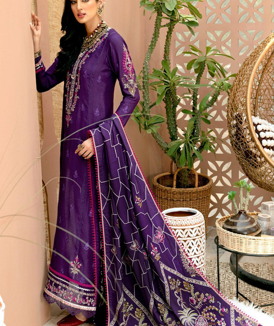 Noor By Saadia Asad Emb Shawl'21 D#05