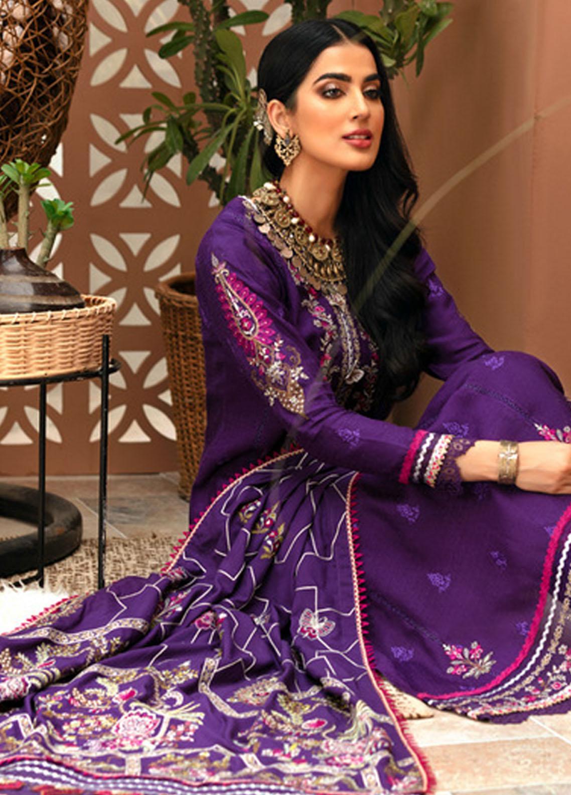 Noor By Saadia Asad Emb Shawl'21 D#05