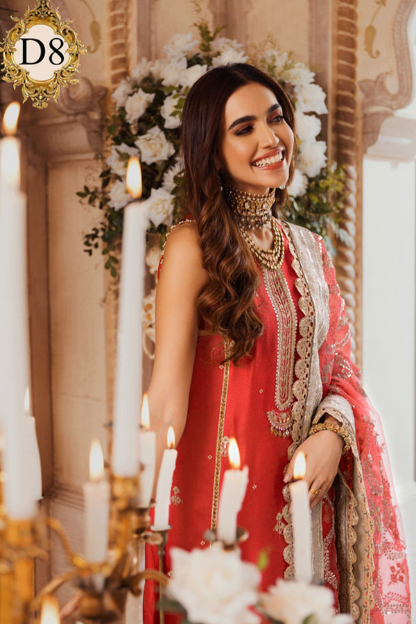 Noor By Saadia Asad Wedding Collection`21 D#8 Coral