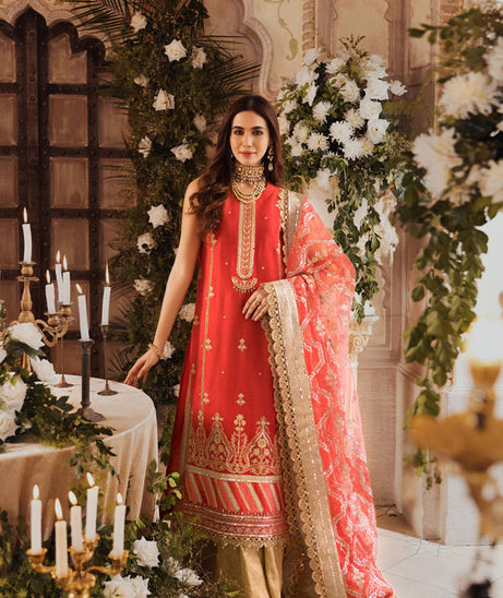 Noor By Saadia Asad Wedding Collection`21 D#8 Coral